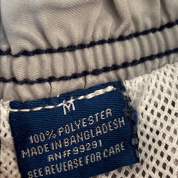 Kanu Surf Tan and Blue Swim Trunks with Elastic Waistband - Picture 3 of 8